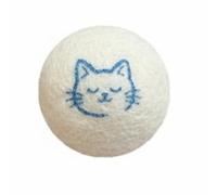 Giocattolo per gatti sfera di lana, peluche interattivo, silenzioso, resistente