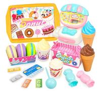 Giocattolo per gelato, gelateria per bambini, Grantop, Giocattoli Ghiaccio, Montessori, accessori da cucina per bambini, gioco di ruolo, Abilità cognitive, unisex, Bambino