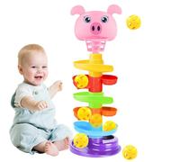 Giocattolo per gocce di palla - 6 strati simpatici torre a sfera rotolante con 5 palle | Giochi di apprendimento in età prescolare, forniture educative per lo sviluppo precoce portatili portatili per