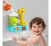 Giocattolo per il bagnetto con funzione di spruzzo per neonati - in plastica multicolore, giocattolo da bagno multifunzionale, ideale per divertirsi durante il bagnetto, perfetto regalo per Natale, co