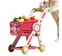 Giocattolo per il carrello della spesa per bambini | Carrello della spesa per bambini Gioco di ruolo Supermercato Carrello - Interattivo Gioco di ruolo Trolley per bambini
