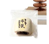 Giocattolo per il pane a lievitazione lenta, gioco antistress da spremere, schiuma morbida da 3,15x2,76 pollici con struttura robusta, giocattoli a forma di pane dal design divertente, giocatto