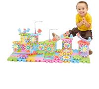 Giocattolo per la costruzione di ingranaggi elettrici in - Set di alimentati a motore, kit di ingegneria interattiva, gioco STEM educativo per carichi pesanti | Esperienza pratica di a