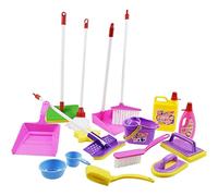 Giocattolo per la Pulizia dei Bambini Strumenti per la Pulizia della casa Strumenti Spray Scopa Mop Paletta per Polvere Finta Giocattolo per Bambini 3 4 5 6 Pasqua