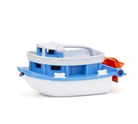 Giocattolo per l'acqua Green Toys, barchetta blu-bianca