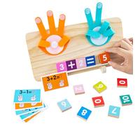 Giocattolo per l'apprendimento della matematica per i più piccoli, 30 x 20 cm, conteggio delle dita, tavola di manipolazione educativa | Assistenza educativa interattiva ai numeri per l'età prescola