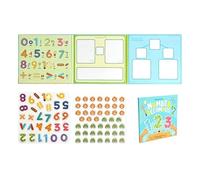 Giocattolo Per L'apprendimento Delle Frazioni - Lavagna Educativa Per Puzzle Matematico Magnetico | Kit Didattico Sulle Frazioni, Gioco Interattivo Pratico Ṕer L'apprendimento STEM, Strumento Di