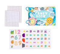 Giocattolo Per L'apprendimento In Età Prescolare - Libro Di Esercizi Educativo Per L'età Prescolare, Libro Sensoriale E Per L'educazione Precoce | Attività Tranquille, Libroo Di Puzzle Per Bambini