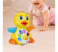 Giocattolo per l'apprendimento precoce del neonato con anatra musicale per
