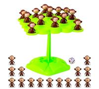Giocattolo Per L'equilibrio Della Scimmia - Set Educativo Interattivo Con Albero Impilabile In ABS Da 9,5 Cm | Attività Di Apprendimento In Età Prescolare | Coordinamento Dello Sviluppo Delle