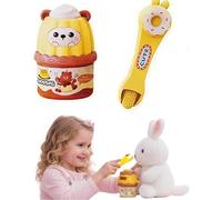 Giocattolo per mangiare budino, hamburger, set di cibo finto, simulazione snack gelato, giocattoli per l'alimentazione con cucchiaio, budino educativo precoce, accessori da cucina per compleanno