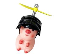 Giocattolo per manubrio - Decorazioni per manubrio e moto, caschi di animali, che indossa un casco, decorazione đe touuidon, statuetta di maiale, ornamento per moto