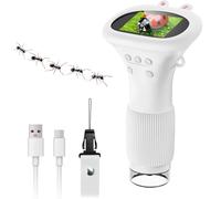 Giocattolo per Microscopio Ottico Portatile per Bambini - Kit Scientifico per Mini Microscopio Portatile per Esperimenti Ed Esplorazioni per Bambini Color-1