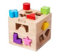Giocattolo per Ordinare le Forme,Gioco Educativo Cognitivo Per L'Apprendimento - Giocattolo in Legno Classico Educativo,per Apprendimento Quotidiano Educazione Domestica di Gioco Sviluppo Prescolare F