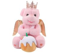 Giocattolo per Orso Elettrico, Canzone di Allenamento Dolce Comodo Giocattolo Peluche per Il Compleanno (Pink)