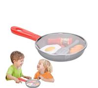 Giocattolo per padella - Fai da te per bambini Gioca a giocattoli da cucina, Fai finta di cucinare per set da gioco, Mini padelle Utensili Pentole e alimenti, Educativo durevole | Divertente