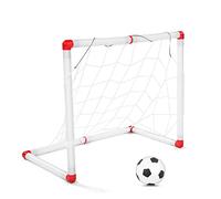 Giocattolo per Partita di Calcio per Bambini, 56x30,5x45 Cm, Materiale Plastico, Porta da Calcio per Bambini All'aperto con Calcio