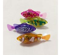 Giocattolo per piscina per bambini, pesce elettronico per gioco in acqua in bagno, pesce piccolo che ondeggia con sensore di nuoto e illuminazione, decorazione per acquario, pesce domestico simulato r