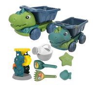 Giocattolo per sabbia da spiaggia - Set di sandbox per bambini con per dino, strumenti per la discarica | Soft Edged Sand Play per uso portatile sicuro per bambini all'aperto spiaggia
