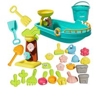 Giocattolo per sandbox, 25 pezzi, divertente strumento per tomba e esplorazione, giocattolo per bambini, adatto per piscina all'aperto, acqua, nuoto, immersioni, vacanze estive, famiglia e anche