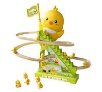 Giocattolo per scalare le anatre - Set di binari a batteria 26,6x14,5x25,6 cm, di scorrimento delle anatre illuminato | Coinvolgenti giocattoli educativi di intrattenimento per bambini in età