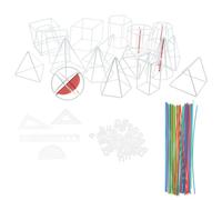 Giocattolo Per Studenti Per Bambini, Modello Geometrico 3D In Plastica, 18 Pezzi