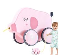 Giocattolo per tirare, giocattolo a spinta, giocattolo divertente da spingere e tirare, giocattoli a corda a forma di animale, educativo a piedi e equilibrio, giocattolo interattivo con