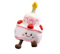 Giocattolo per torta con candele, torta di compleanno cantante | Cuscino di peluche - Giocattolo musicale di compleanno per ragazze con canzone felice compleanno e piccolo a forma di torta