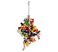 Giocattolo Per Uccelli Flamingo Arcobaleno Che Multi In Legno 50 Cm