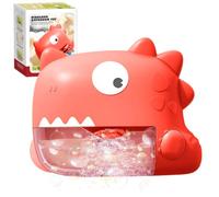 Giocattolo per vasca da bagno, giocattolo da bagno per bambini con musica, macchina per schiuma, macchina per bolle di sapone, dinosauro, adatto per bambini di età compresa tra 1 e 4 anni (rosa)