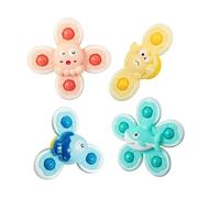 Giocattolo Per Ventosa Spinner Bambini 4 Pezzi Gioco Giochi Seggiolone Ventosa Giocattoli Per Bagnetto A Ventosa Con Personaggi Dei Cartoni Ventose Girevoli Giocattoli Per Bambini Regali Creativi