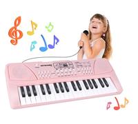 Giocattolo Pianoforte Tastiera Bambini 37 Tasti con Microfono Giocattoli Musicali per Piccoli di 3 4 5 6 7 Anni - Regalo per Bambina e Bambino
