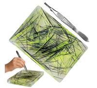 Giocattolo portatile in silicone per bambini │ Strumento antistress da 9 x 6 cm con pinzette | Adolescenti e adulti, focus | Giocattolo da scrivania da viaggio e classe per studiare, lavorare e