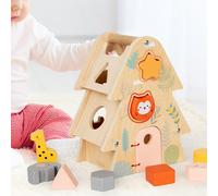 Giocattolo portatile per la percezione del colore della Shape Sorter House