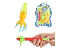 Giocattolo Pump Rocket per bambini: giocattolo educativo e sportivo all'aperto, divertente da corsa, attività tra genitori e figli, colori casuali