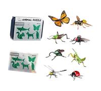 Giocattolo puzzle 3D con capacità stoccaggio modelli animali educativi