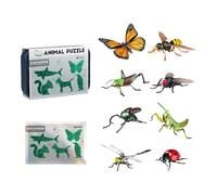 Giocattolo puzzle 3D con stoccaggio Modelli animali educativi Compleanno Giocattolo STEM