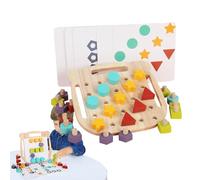 Giocattolo puzzle a vite di legno, vite per bambini - Game puzzle di attrezzatura da noci in legno | Belle abilità motorie, giochi di costruzione edilizia, tabellone di smistamento di abbinamento a co