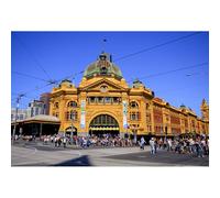 Giocattolo puzzle da 5000 pezzi, Stazione Flinders Street, Melbourne, Victoria, Australia, Grande gioco educativo per adulti e adolescenti