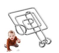 Giocattolo puzzle in metallo, 8 pezzi, puzzle magico, puzzle flessibile, gioco di bloccaggio per bambini e adulti