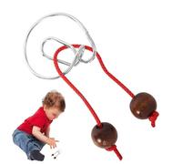 Giocattolo puzzle in metallo | Puzzle flessibile da 8 pezzi | Puzzle in filo metallico magico giocattolo giocattolo giocattolo per adulti