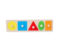 Giocattolo Puzzle Multi-Forma montesori - Puzzle in Legno con pomelli Grandi per Bambini Piccoli, Giocattolo educativo per l'ordinamento prescolare | Forma Geometrica in Legno colorato per l'educazio
