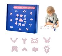 Giocattolo puzzle, puzzle di di legno | puzzle, giocattoli educativi per un gioco interattivo creativo,Un puzzle blocca i puzzle di simmetria per lo sviluppo delle abilità
