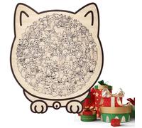 Giocattolo puzzle raffigurante un gatto,135 pezzi di gioco di labirinto giocattolo e giochi da tavolo - puzzle in legno per l'istruzione e la decorazione, per bambini e ragazze