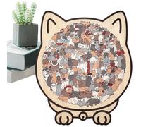 Giocattolo Puzzle Rappresentante Un Gatto | 135 Pezzi Labirinto Educativo,Gioco Di Puzzle Educativo in Legno per Decorazione,per Ragazze E Ragazzi I Piccoli E L'Età
