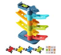 Giocattolo Rampa Auto per Bambini 4 Pezzi Mini Veicoli a Inerzia