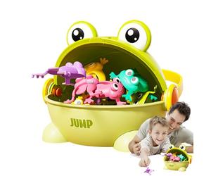Giocattolo Rana Padella - Gioco Di A Pressione , Gioco Interattivo Rospo Rimbalzante, Attività Educativa Di Movimento Della Mano, Mini Secchio Di Stoccaggio Colorato | Giocattolo