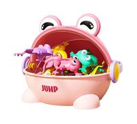Giocattolo Rana rimbalzante a pressione delle dita, giocattolo rana fritta per bambini | Rospo che rimbalza in colori assortiti | Giocattoli interattivi genitore-bambino per la casa, l'interior