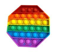 Giocattolo Ranzah Fidget |Giocattolo antistress Push Pop| Giocattolo a fungo sensoriale a bolle per bambini e adulti| Giocattoli di (Ottagono)