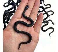 Giocattolo realistico e spaventoso in morbida gomma a forma di serpente, modello di serpente acquatico, cobra, piccolo regalo per feste, Ognissanti, giocattolo divertente e creativo, piccolo serpente 